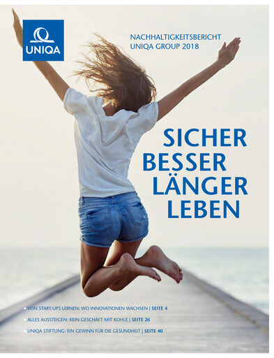 Thumbnail Uniqa Insurance Group
 Sustainability Report 2018