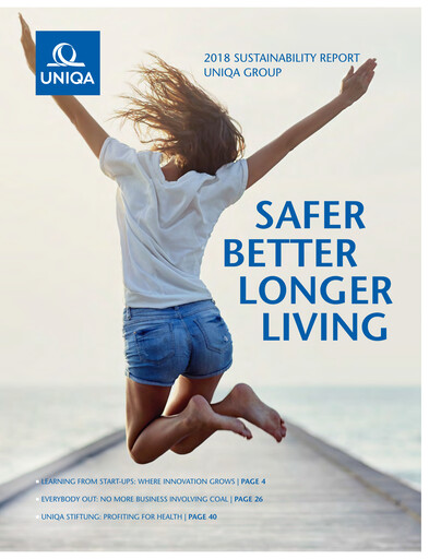 Thumbnail Uniqa Insurance Group
 Sustainability Report 2018