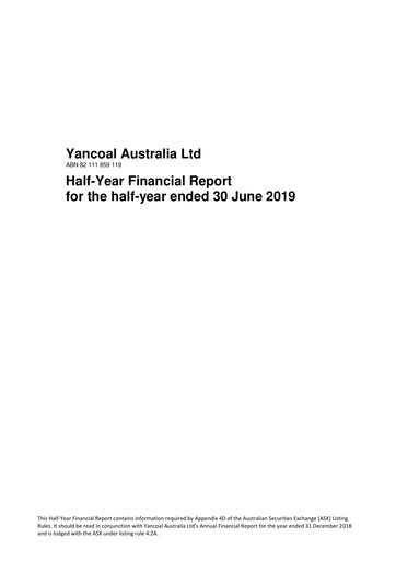 Thumbnail Yancoal Half-year Report 2019-h1