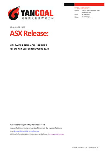 Thumbnail Yancoal Half-year Report 2020-h1