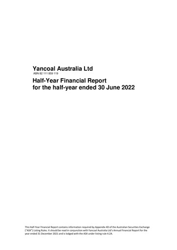 Thumbnail Yancoal Half-year Report 2022-h1