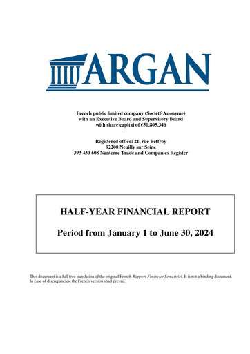 Thumbnail Argan SA Half-year Report 2024-h1
