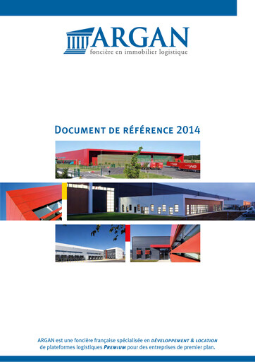 Thumbnail Argan SA Universal Registration Document 2014