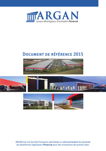 Thumbnail Argan SA Universal Registration Document 2015
