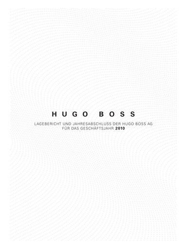 Miniature HUGO BOSS Bilan financier 2010