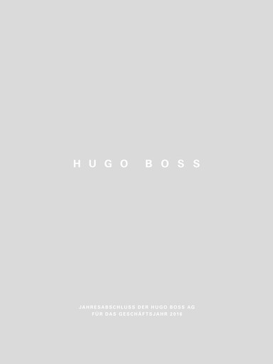 Miniature HUGO BOSS Bilan financier 2016