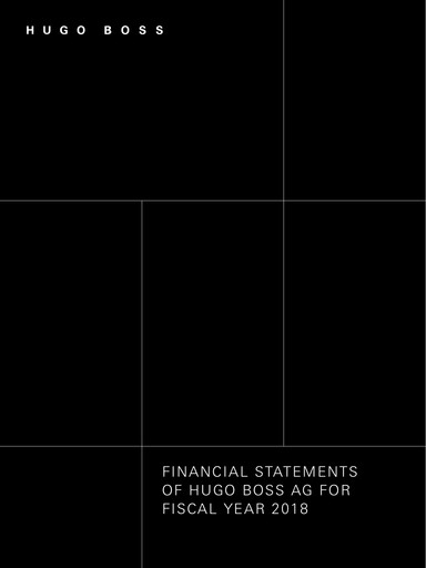 Thumbnail HUGO BOSS Financial Statement 2018