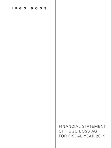 Thumbnail HUGO BOSS Financial Statement 2019