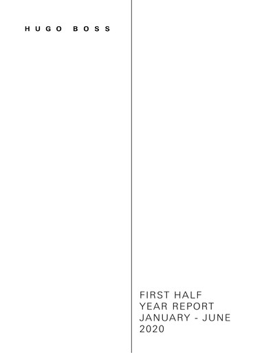 Thumbnail HUGO BOSS Half-year Report 2020-h1