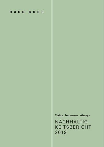 Vorschaubild HUGO BOSS Nachhaltigkeitsbericht 2019