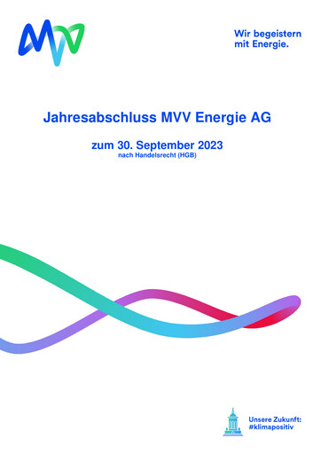 Thumbnail MVV Energie Financial Statement 2023