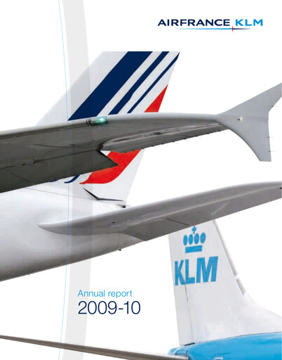 Thumbnail Air France-KLM
 Annual Report 2009-2010