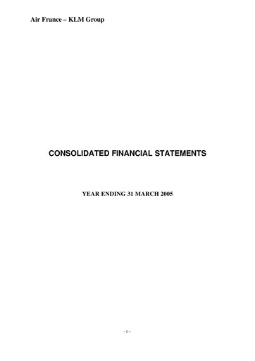 Thumbnail Air France-KLM
 Financial Statement 2004