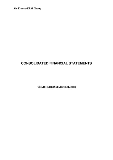 Thumbnail Air France-KLM
 Financial Statement 2007
