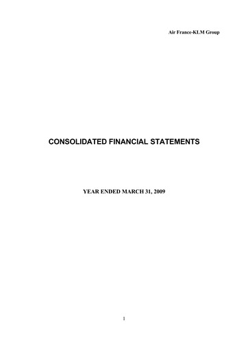 Thumbnail Air France-KLM
 Financial Statement 2008