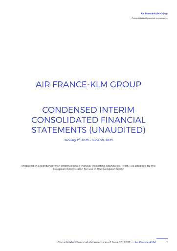 Thumbnail Air France-KLM
 Financial Statement 2023-h1
