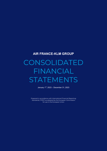 Thumbnail Air France-KLM
 Financial Statement 2023