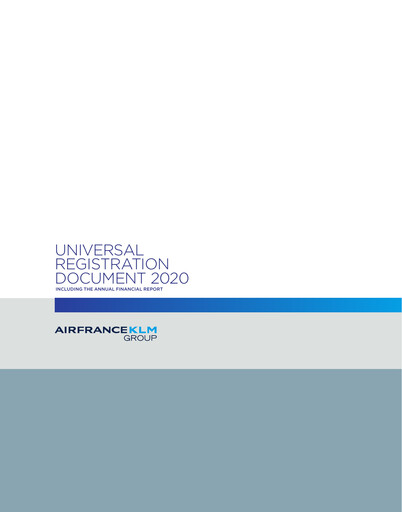 Thumbnail Air France-KLM
 Universal Registration Document 2020