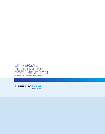 Thumbnail Air France-KLM
 Universal Registration Document 2021