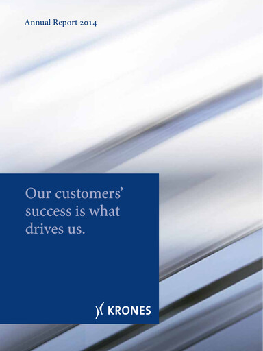Thumbnail Krones Annual Report 2014