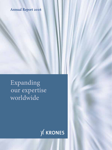 Thumbnail Krones Annual Report 2016