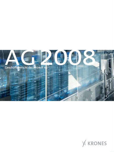 Miniature Krones Bilan financier 2008