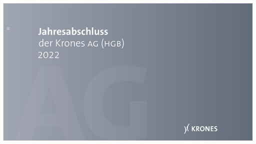 Thumbnail Krones Financial Statement 2022