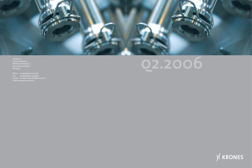 Vorschaubild Krones Halbjahresbericht 2006-h1