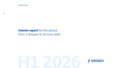 Miniature Krones Rapport semestriel 2026-h1