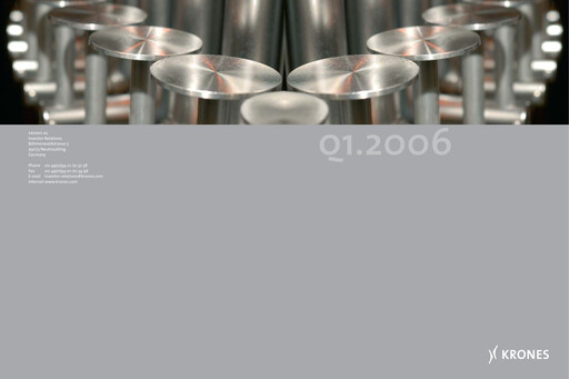 Miniature Krones Rapport trimestriel 2006-q1