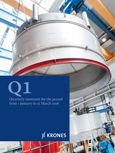 Miniature Krones Rapport trimestriel 2016-q1
