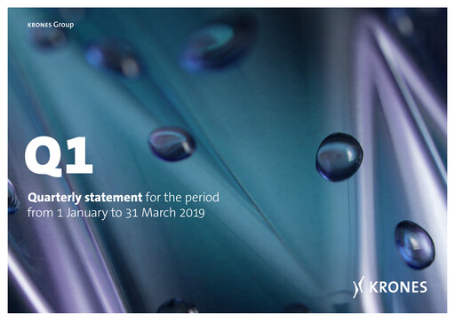 Miniature Krones Rapport trimestriel 2019-q1