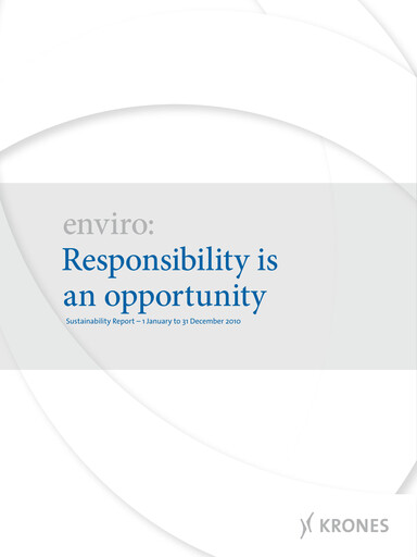 Thumbnail Krones Sustainability Report 2010