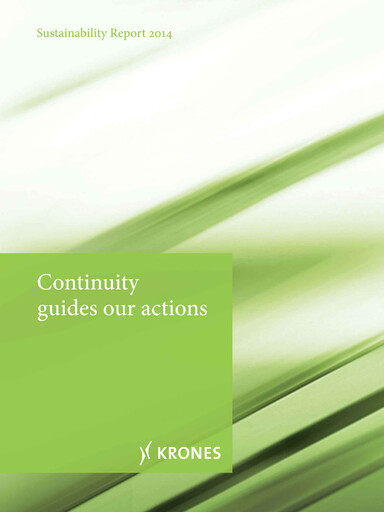 Thumbnail Krones Sustainability Report 2014