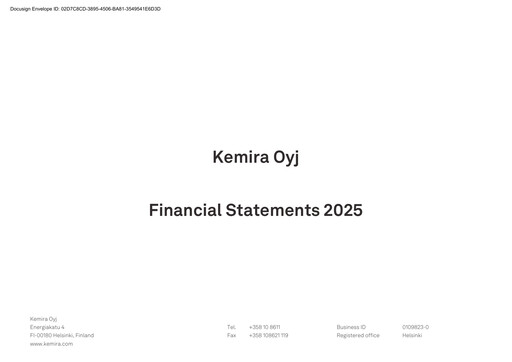 Miniature Kemira Bilan financier 2025