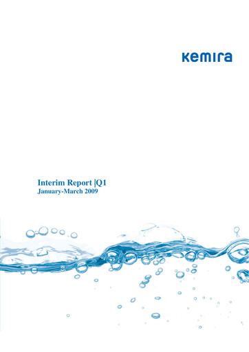 Miniature Kemira Rapport trimestriel 2009-q1