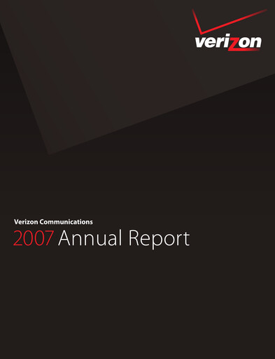 Thumbnail Verizon Annual Report 2007