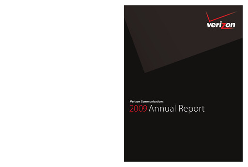 Thumbnail Verizon Annual Report 2009