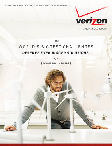 Thumbnail Verizon Annual Report 2012