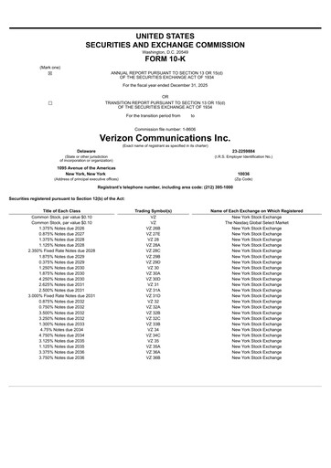 Thumbnail Verizon Annual Report 2025