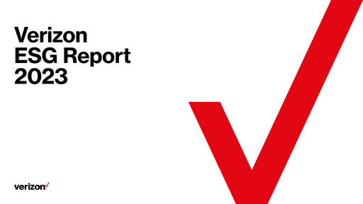 Thumbnail Verizon ESG Report 2023