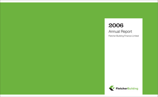 Thumbnail Fletcher Building Annual Report 2006