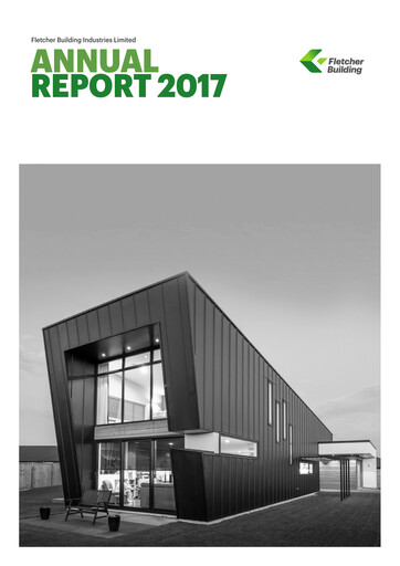 Thumbnail Fletcher Building Annual Report 2017