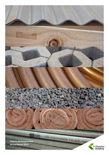 Thumbnail Fletcher Building Annual Report 2019