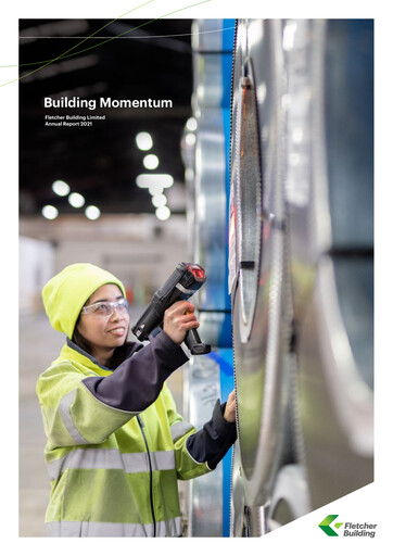 Thumbnail Fletcher Building Annual Report 2021