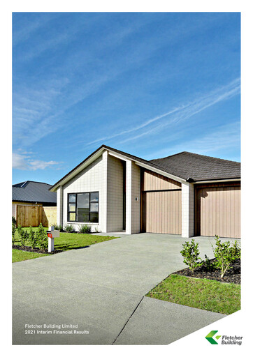 Thumbnail Fletcher Building Half-year Report 2021-h1