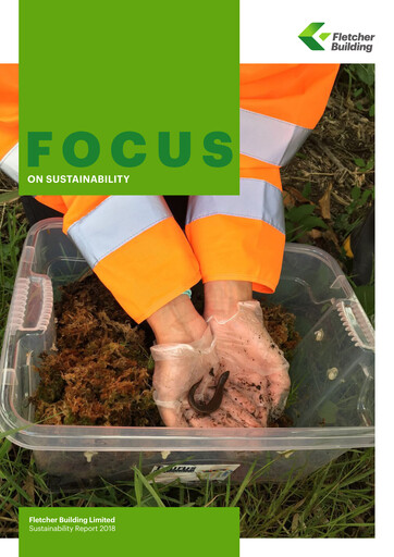 Vorschaubild Fletcher Building Nachhaltigkeitsbericht 2018