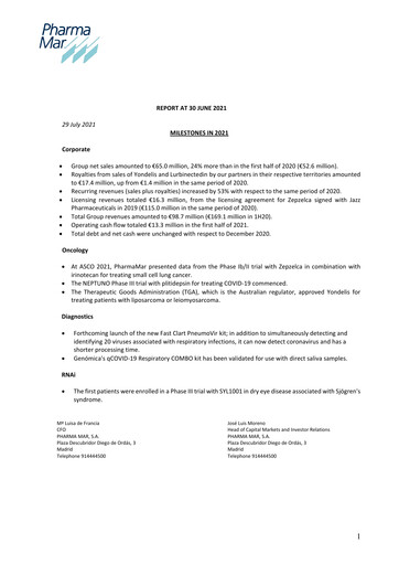 Thumbnail Pharma Mar Half-year Report 2021-h1