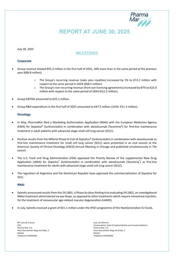 Thumbnail Pharma Mar Half-year Report 2025-h1