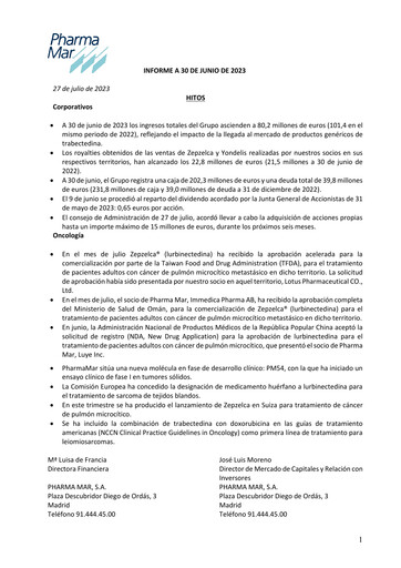 Thumbnail Pharma Mar Half-year Report 2023-h1